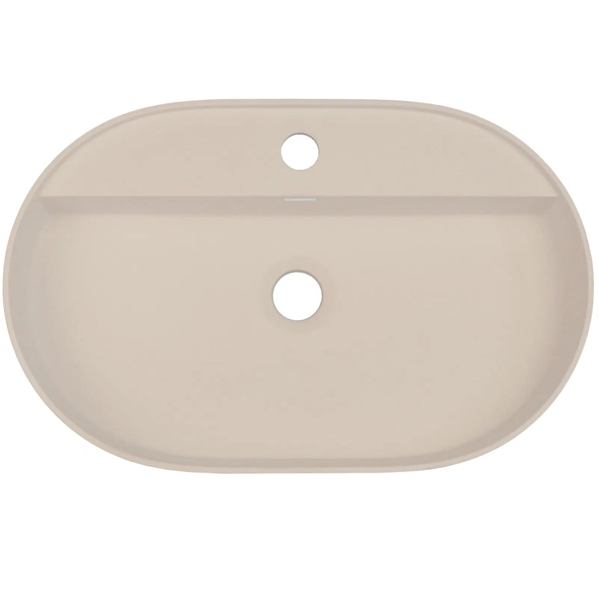 Deante CQS_5U6B - Lavandino da appoggio con un tap hole SILIA 35x55 cm granito/beige