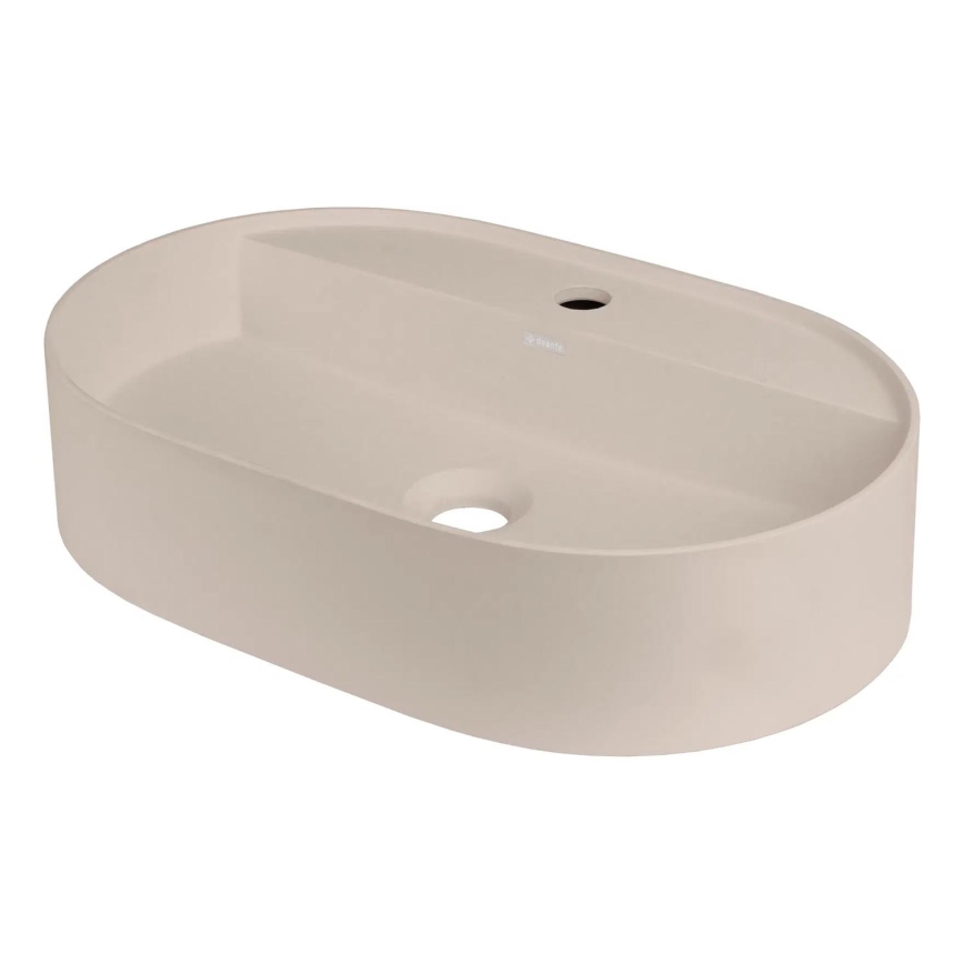 Deante CQS_5U6B - Lavandino da appoggio con un tap hole SILIA 35x55 cm granito/beige