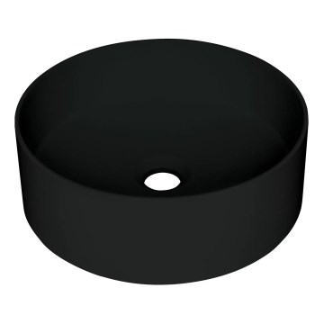 Deante CQS_NU4S - Lavabo da appoggio SILIA Ø 36 cm granito/nero