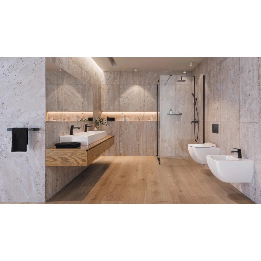 Deante NQL_N4XM - Set doccia con miscelatore BLUR nero
