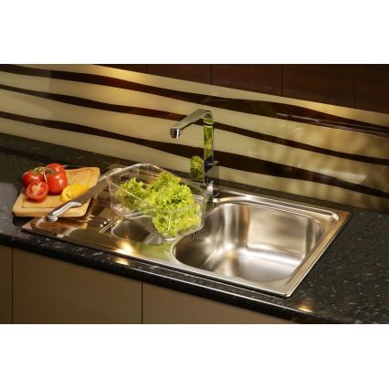 Deante ZEX_0113 - Lavello della cucina XYLO 43,5x78 cm raso