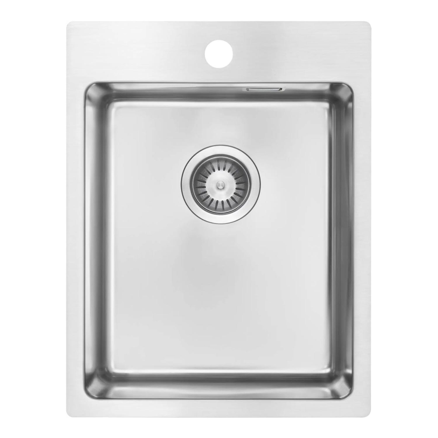Deante ZPO_010E - Lavello della cucina OLFATO 50,5x39 cm pettinato acciaio