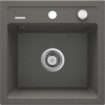 Deante ZQZ_T103 - Lavello da cucina ZORBA 44x44 cm granito/antracite
