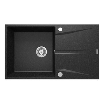 Deante ZRC_211A - Lavello da cucina CORIO 50x86 cm granito/grafite