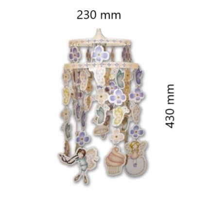 Decofun 70-114 - Paralume per bambini per lampadario per bambini HEIRLOOM E27 430x230 mm