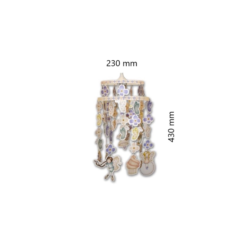 Decofun 70-114 - Paralume per bambini per lampadario per bambini HEIRLOOM E27 430x230 mm
