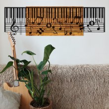 Decorazione da muro 100x30 cm pianoforte