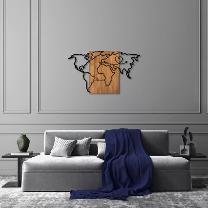 Decorazione da muro 118x70 cm mappa