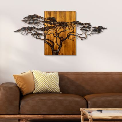 Decorazione da muro 144x70 cm albero