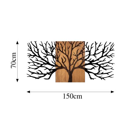 Decorazione da muro 150x70 cm albero