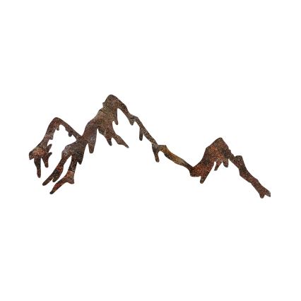 Decorazione da muro 45x70 cm montagne metallo