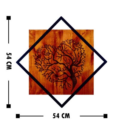 Decorazione da muro 54x54 cm albero