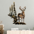 Decorazione da muro 65x79 cm cervo metallo