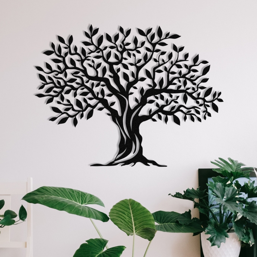 Decorazione da muro 69x52 cm albero metallo