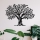 Decorazione da muro 69x52 cm albero metallo