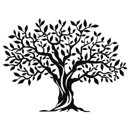 Decorazione da muro 69x52 cm albero metallo