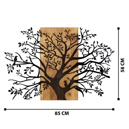 Decorazione da muro 85x58 cm albero