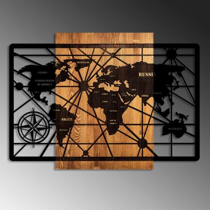 Decorazione da muro 96x70 cm mappa