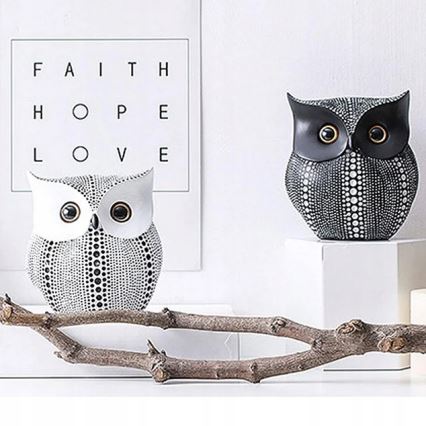 Decorazione da tavolo, 15 cm, bianco/nero