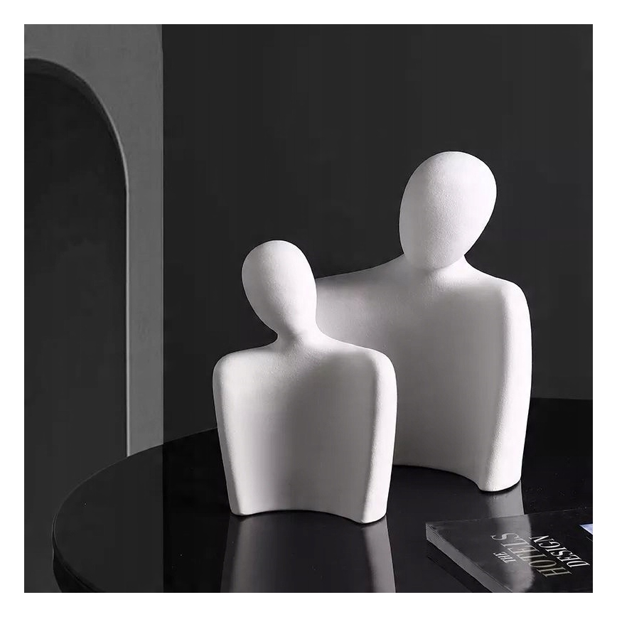 Decorazione da tavolo, 20 x 5,5 x 14,5 cm, bianco