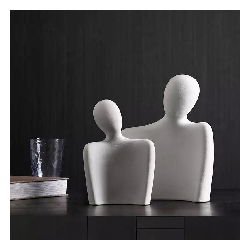 Decorazione da tavolo, 20 x 5,5 x 14,5 cm, bianco