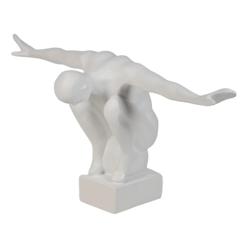 Decorazione da tavolo 20x16x41 cm resina/bianco