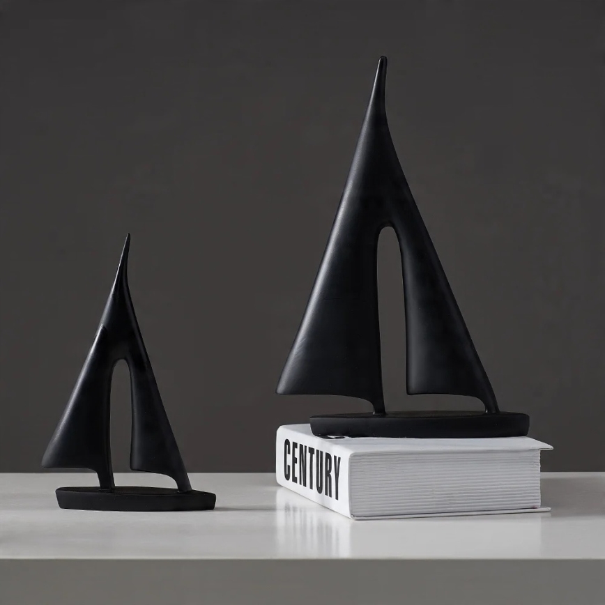 Decorazione da tavolo 21 cm resina/nera