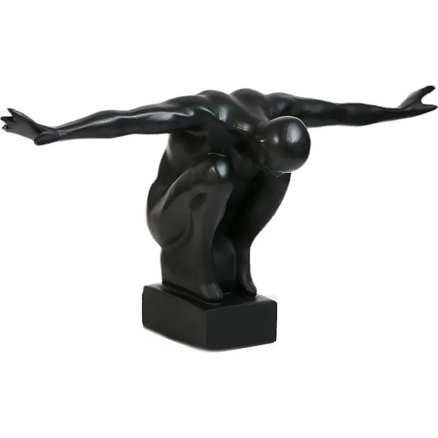 Decorazione da tavolo 25x41x20 cm resina/nero