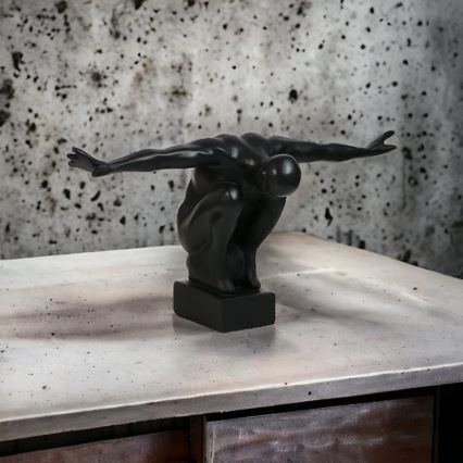 Decorazione da tavolo 25x41x20 cm resina/nero