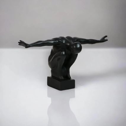 Decorazione da tavolo 25x41x20 cm resina/nero