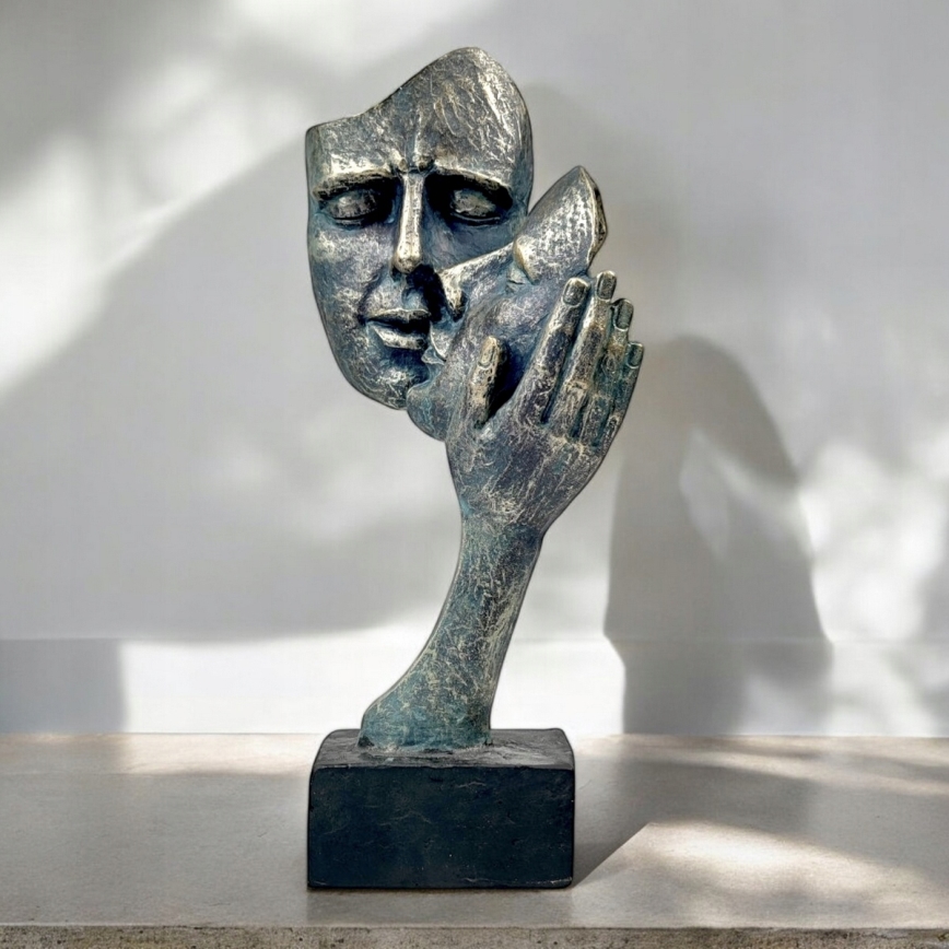 Decorazione da tavolo 35x22x13 cm resina/patina