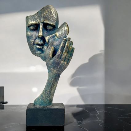 Decorazione da tavolo 35x22x13 cm resina/patina