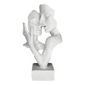 Decorazione da tavolo in resina, 29x9x17 cm, bianca