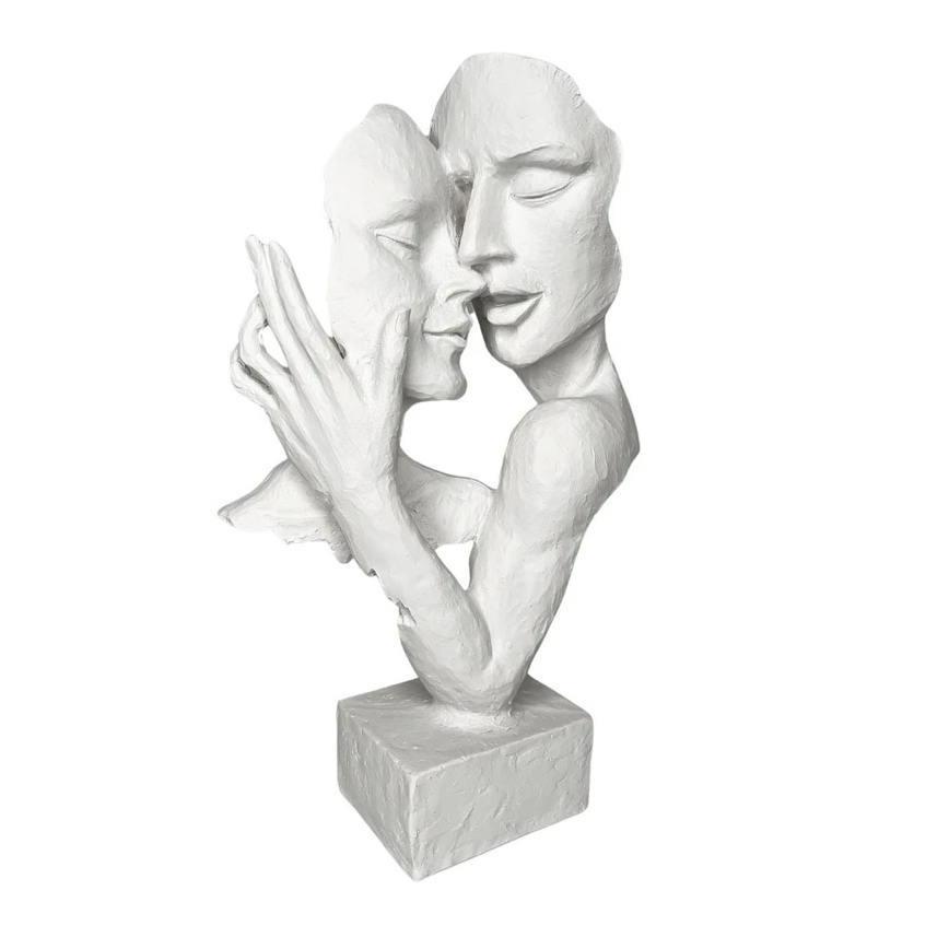 Decorazione da tavolo in resina, 29x9x17 cm, bianca