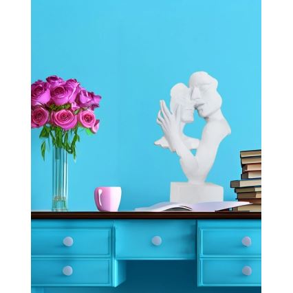 Decorazione da tavolo in resina, 29x9x17 cm, bianca