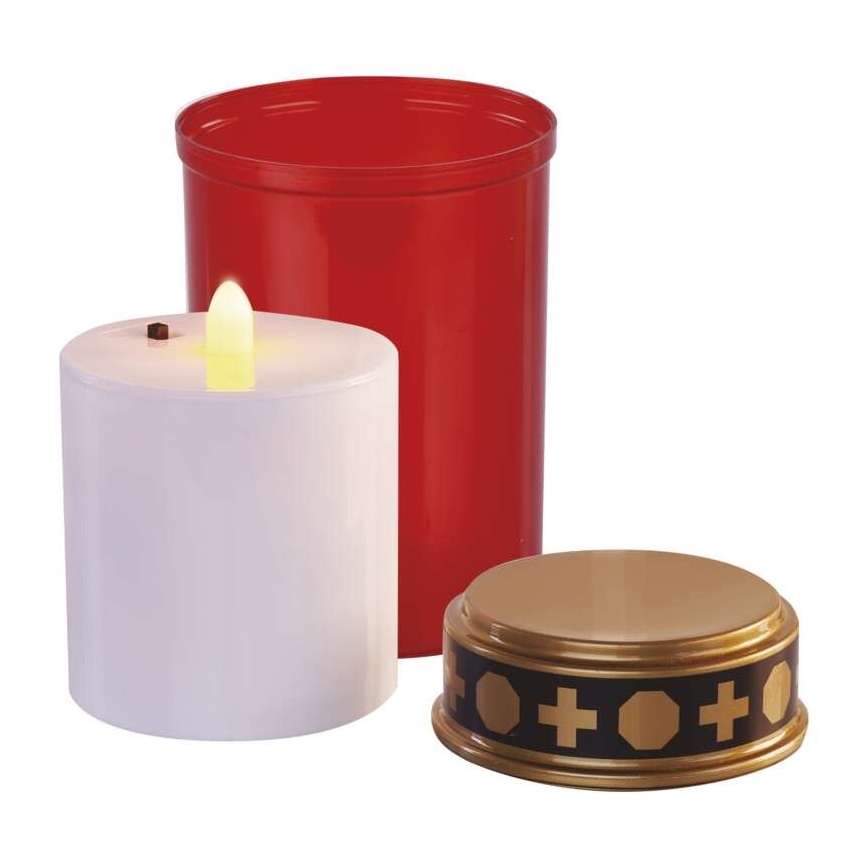 Decorazione LED da esterno LED/2xC IP44 rossa