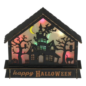 Decorazione LED HALLOWEEN LED/2xAA/multicolore casa spettrale