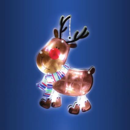Decorazione LED natalizia per finestre 10xLED/3xAAA