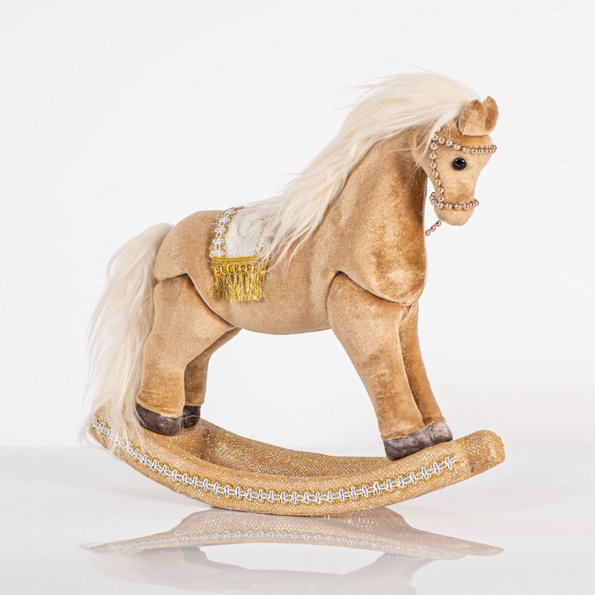 Decorazione natalizia 31 cm cavallo a dondolo