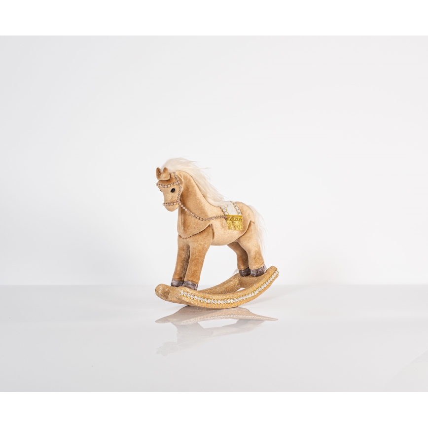 Decorazione natalizia 31 cm cavallo a dondolo