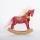 Decorazione natalizia 31 cm cavallo a dondolo