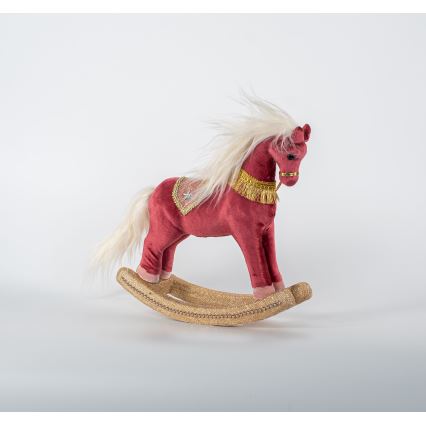 Decorazione natalizia 31 cm cavallo a dondolo