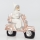 Decorazione natalizia 33 cm Babbo Natale in moto