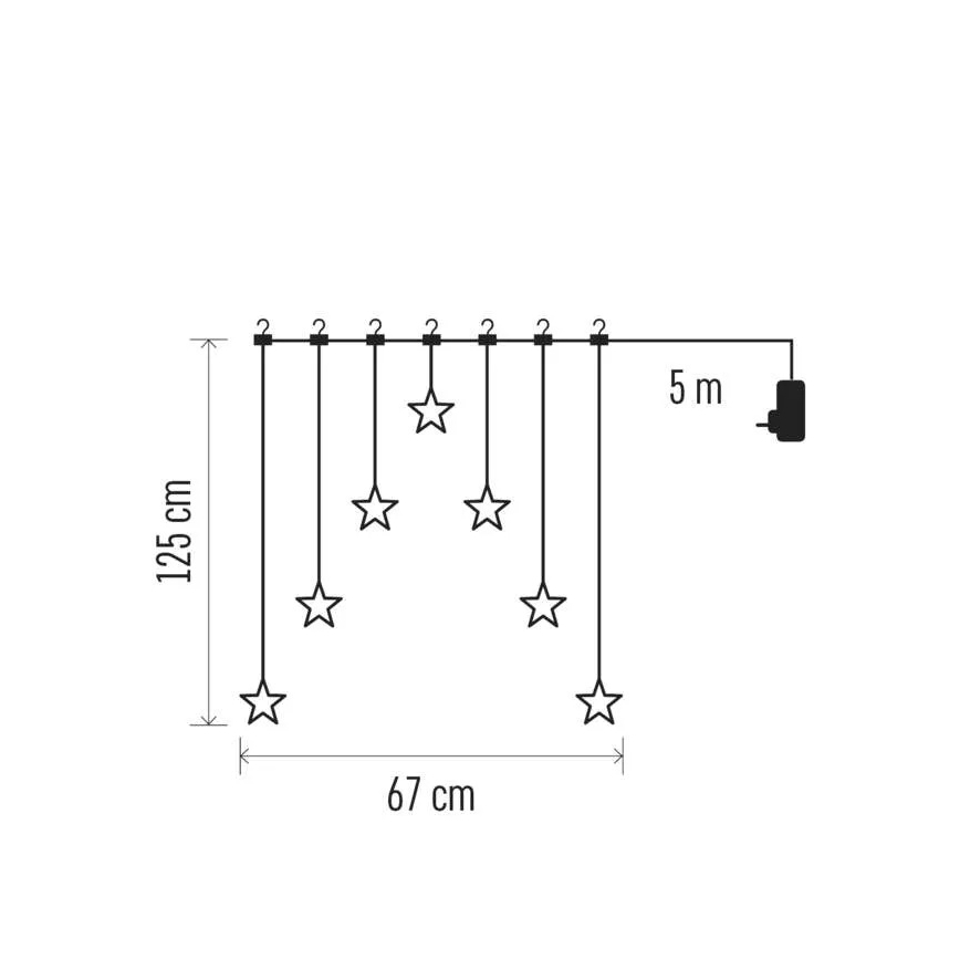 Decorazione natalizia a LED 0,3 W, alimentazione 3xAA — sfera Ø 12 cm