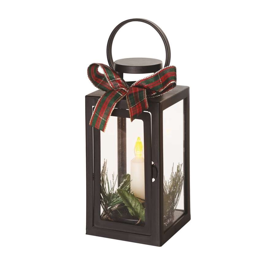 Decorazione natalizia a LED, 3x AAA, nera