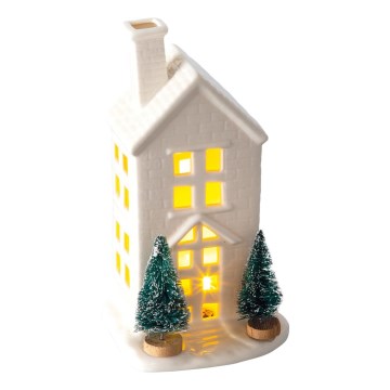 Decorazione natalizia a LED, alimentata da 3xLR44, bianco caldo