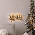 Decorazione natalizia a LED cometa, 10 LED, alimentazione 2x batterie AA
