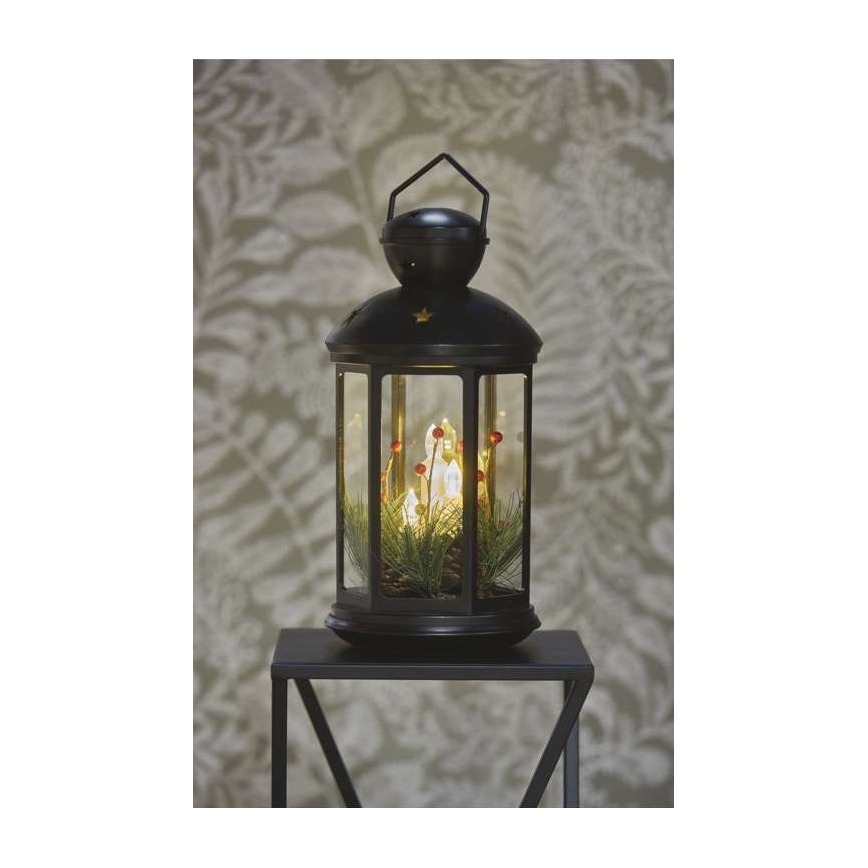 Decorazione natalizia a LED LED/3xAAA nero