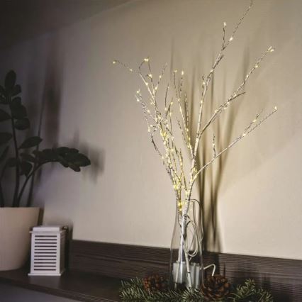 Decorazione natalizia a LED per esterni 100xLED/3xAA bianco caldo IP44