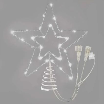 Decorazione natalizia a LED per esterno 30xLED/4W/30V IP44 bianco freddo